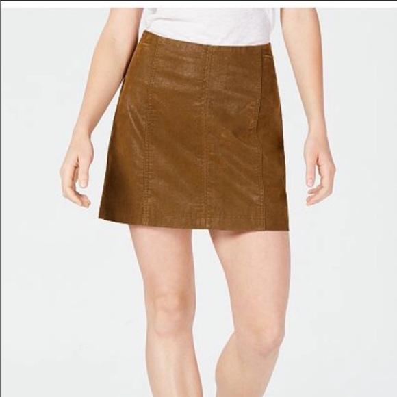 Free People Vegan Suede Skirt NWT - Picture 4 of 5